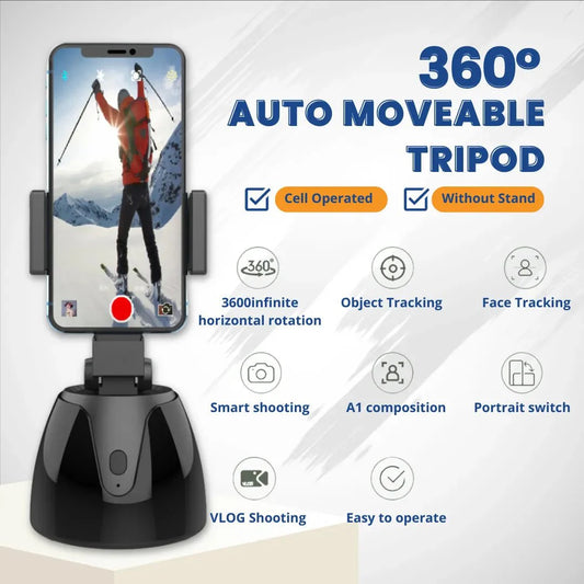 360 Degree Auto Move Tripod (Cell Operated)