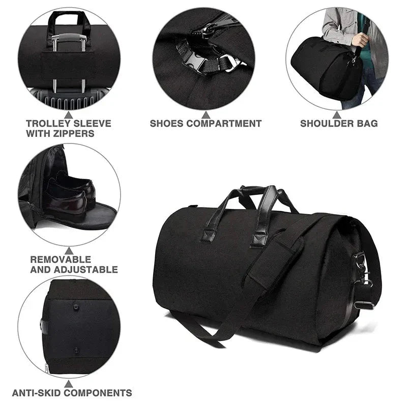 Convertible Duffle Garment Bag without Wheel