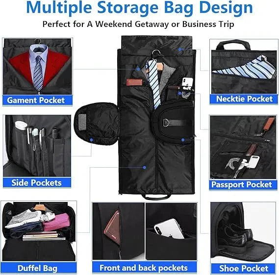 Convertible Duffle Garment Bag without Wheel